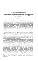 La place des femmes dans la vie économique aux Philippines