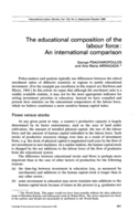 The educational composition of the labour force: an international comparison