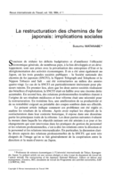 La restructuration des chemins de fer japonais: implications sociales