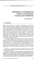 Strategies for strengthening women's participation in trade union leadership