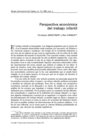 Perspectiva económica del trabajo infantil