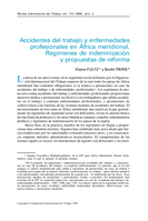 Accidentes del trabajo y enfermedades profesionales en África meridional: regímenes de indemnización y propuestas de reforma
