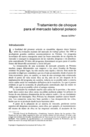 Tratamiento de choque para el mercado laboral polaco