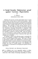 A social security substructure proof against currency depreciation
