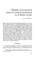 Medidas de protección contra la sordera profesional en el Reino Unido