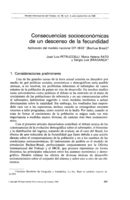 Consecuencias socioeconómicas de un descenso de la fecundidad: aplicación del modelo nacional OIT-IBGE (Bachue-Brasil)