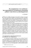 Du scepticisme à la confiance: les organisations d'employeurs africaines prêtent main-forte au développement