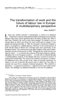 The transformation of work and the future of labour law in Europe: a multidisciplinary perspective