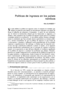 Políticas de ingresos en los países nórdicos