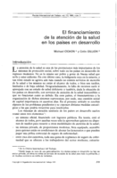 El financiamiento de la atención de la salud en los países en desarrollo