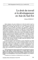 Le droit du travail et le développement en Asie du Sud-Est