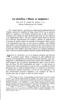 La encíclica «Mater et magistra»