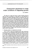 Employment adjustment to trade under conditions of stagnating growth