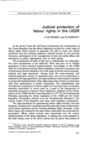Judicial protection of labour rights in the USSR
