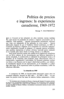 Política de precios e ingresos: la experiencia canadiense, 1969- 1972