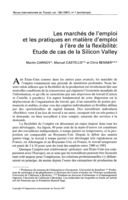 Les marchés de l'emploi et les pratiques en matière d'emploi à l'ère de la flexibilité: étude de cas de la Silicon Valley