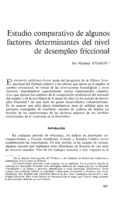 Estudio comparativo de algunos factores determinantes del nivel de desempleo friccional