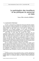 La participation des travailleurs et les politiques du personnel en Italie