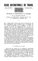 Prévention et indemnisation du chômage