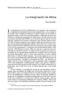 La marginación de Africa