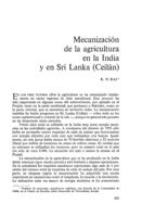 Mecanización de la agricultura en la India y en Sri Lanka (Ceilán)