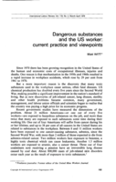 Dangerous substances and the US worker: current practice and viewpoints