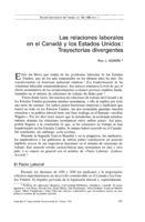 Las relaciones laborales en el Canadá y los Estados Unidos: trayectorias divergentes