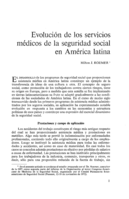 Evolución de los servicios médicos de la seguridad social en América latina