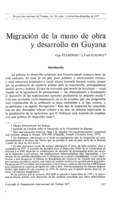 Migración de la mano de obra y desarrollo en Guyana