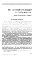 The informal urban sector in Latin America