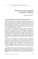 Situación de los jornaleros agrícolas en México