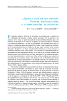 ¿Quién cuida de los demás?: normas sociosexuales y consecuencias económicas