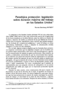 Paradójica protección: legislación sobre duración máxima del trabajo en los Estados Unidos