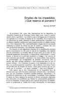 Empleo de los impedidos: ¿qué reserva el porvenir?