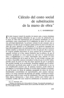Cálculo del costo social de substitución de la mano de obra