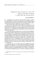 Orígenes del convenio núm. 87 sobre libertad sindical y derecho de sindicación
