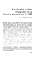 Los derechos sociales consagrados por la Constitución mexicana de 1917