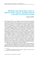 Medidas supranacionales contra la discriminación sexual: igualdad salarial y de trato en la Unión Europea