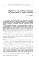 Legislación especial de protección de las mujeres en países nórdicos