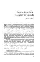 Desarrollo urbano y empleo en Calcuta