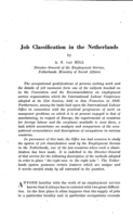Job classification in the Netherlands