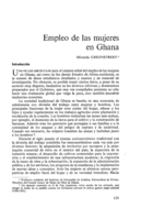 Empleo de las mujeres en Ghana