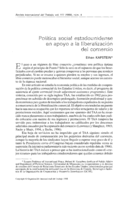 Política social estadounidense en apoyo a la liberalización del comercio