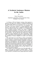 A technical assistance mission in the Andes