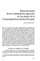 Remuneración de los trabajadores agrícolas en los países de la Comunidad Económica Europea