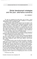 Global development strategies and the poor: alternative scenarios