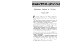 El Instituto Nacional de Previsión