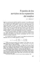 Función de los servicios en la expansión del empleo