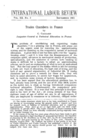 Trades of chambers in France