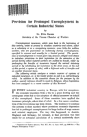 Provision for prolonged unemployment in certain industrial states